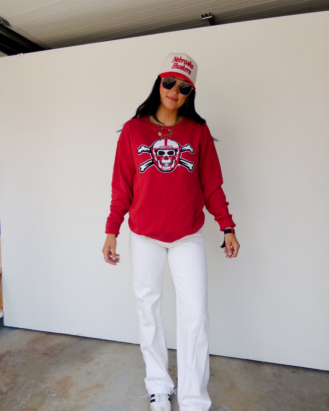 Throw The Bones Sweatshirt - Red