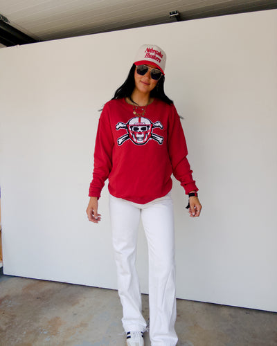 Throw The Bones Sweatshirt - Red