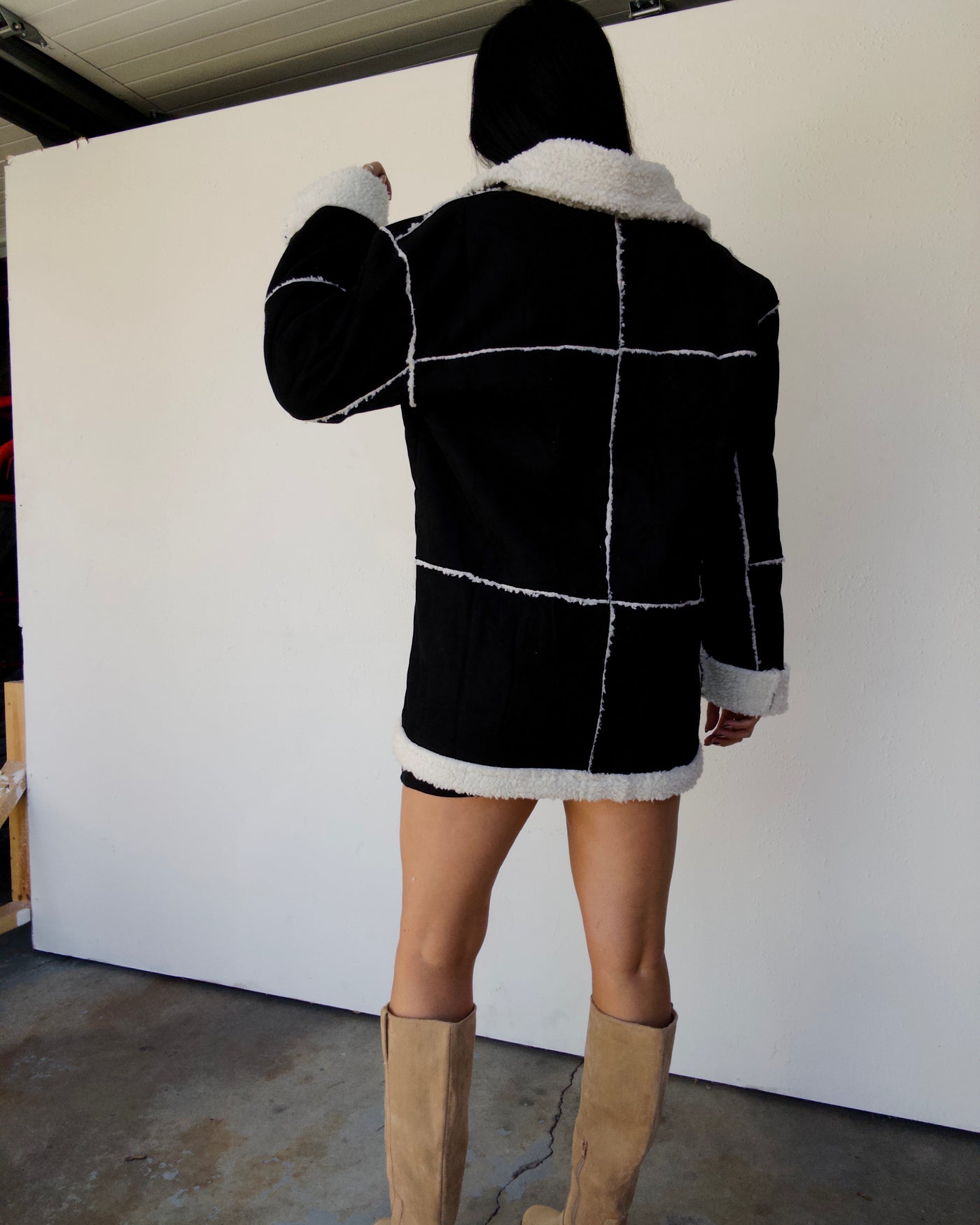 Campfire Suede Jacket - Black