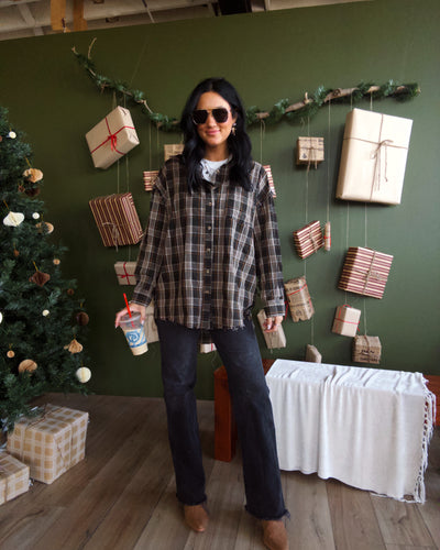 Prairie Smoke Flannel - Black Multi