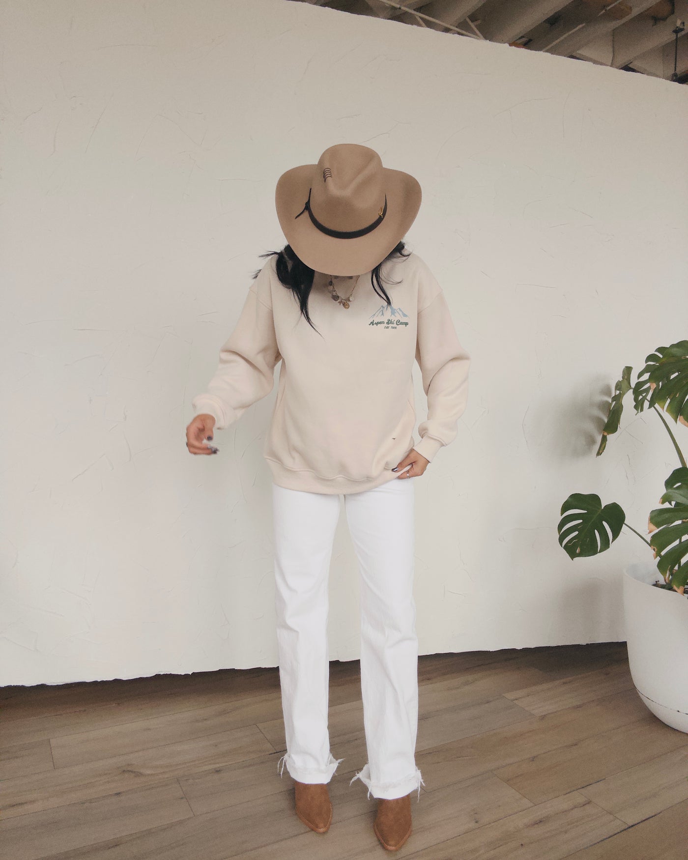 Aspen Ski Camp Sweatshirt - Natural