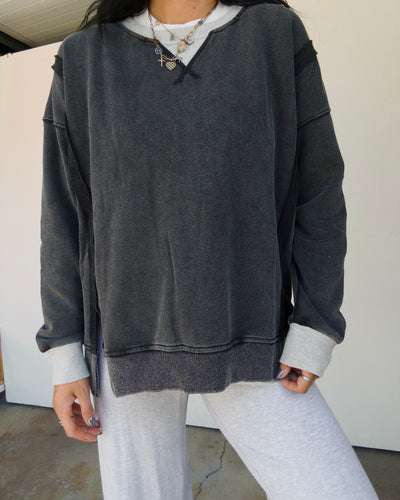 Go To Crewneck - Black Coffee