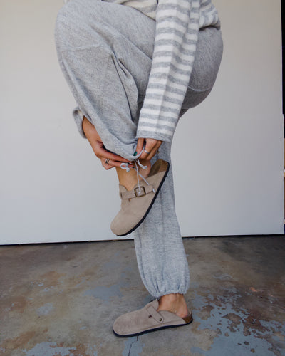 Kira Drawstring Jogger Sweatpants - Grey