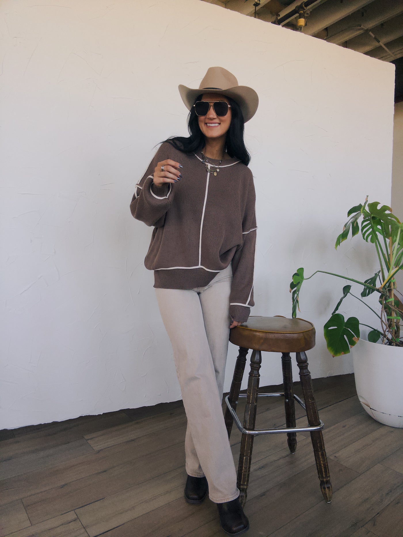 Maple Grove Oversized Sweater - Mocha