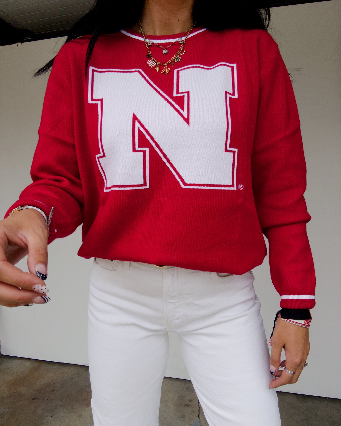 Nebraska Wicks Sweater - Red