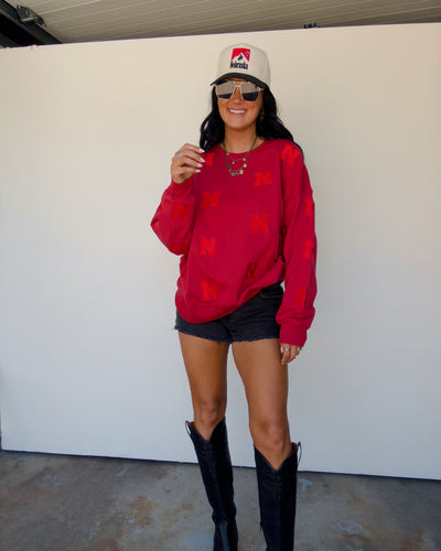 Nebraska Repeat Sweatshirt - Red