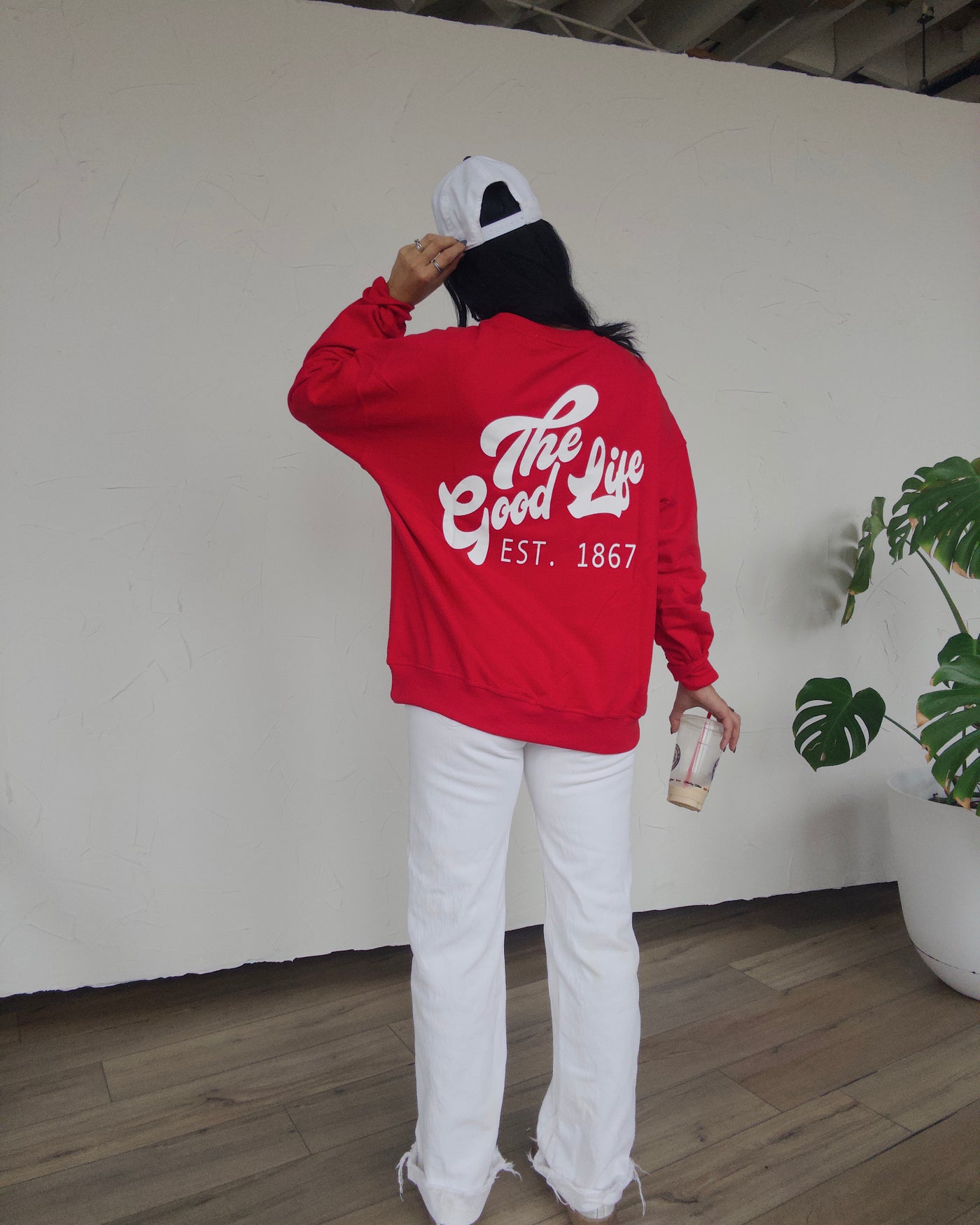 The Good Life Sweatshirt - Red