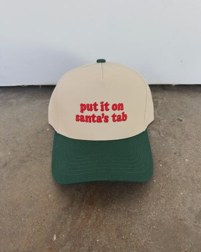 Put It On Santa’s Tab - Green/Cream
