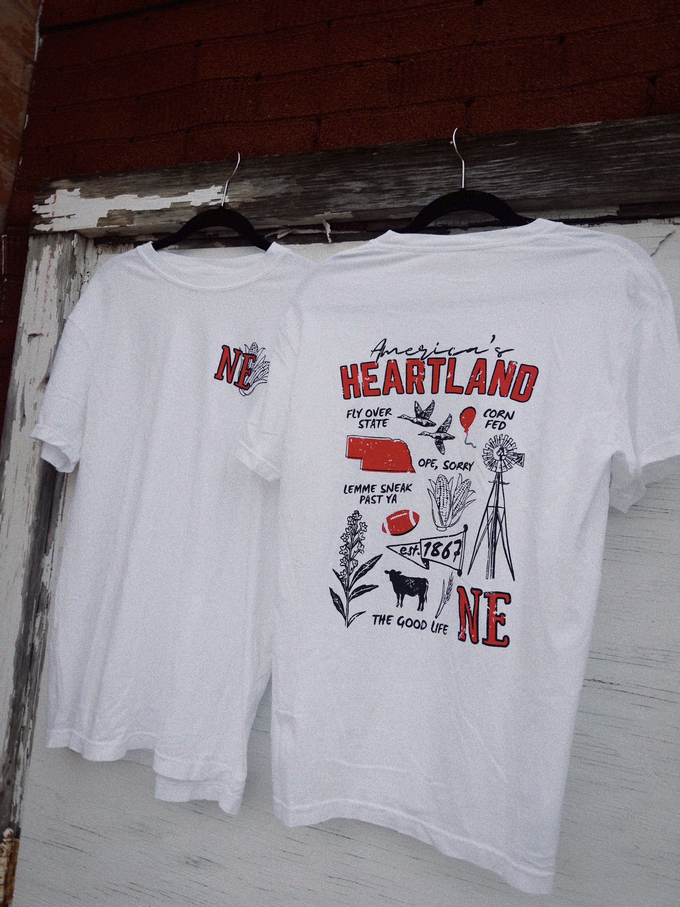America's Heartland Doodle Tee - White