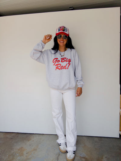 Go Big Red Sweatshirt - Ash