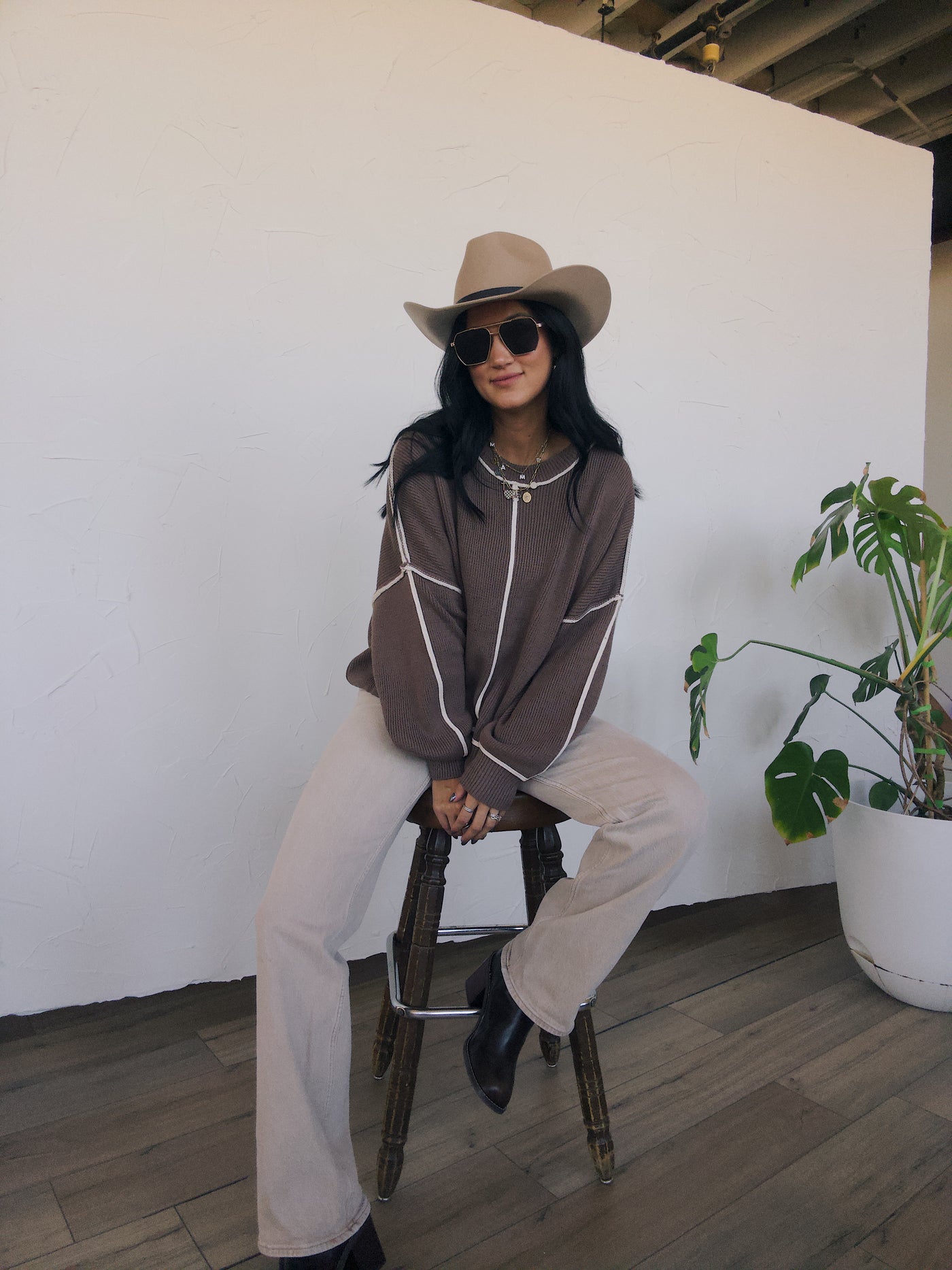 Maple Grove Oversized Sweater - Mocha