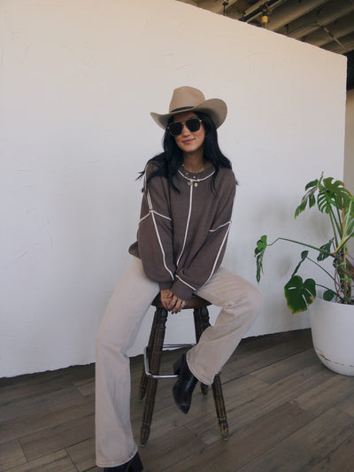 Maple Grove Oversized Sweater - Mocha