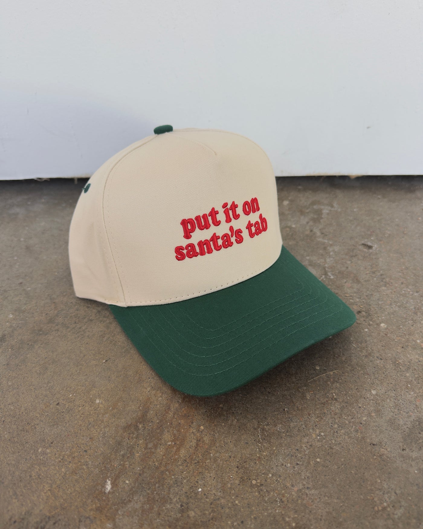 Put It On Santa’s Tab - Green/Cream