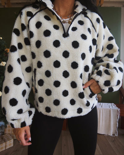 Dotted Pullover - Ivory/Black