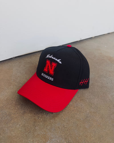 Huskers Tradition Hat - Black/Red