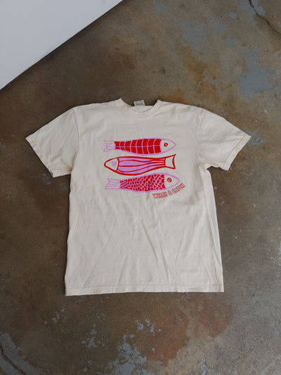 What A Catch Cotton Tee - Ivory