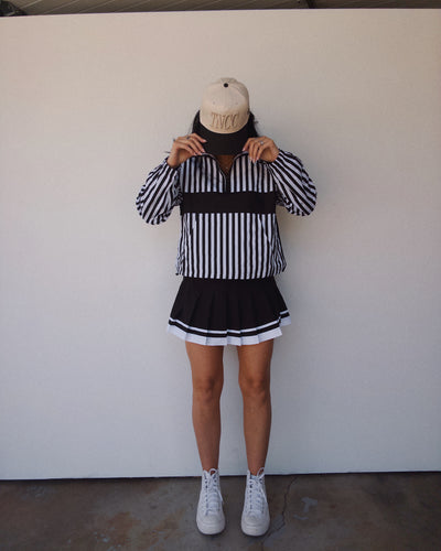 The Mulligan Pullover - White/Black