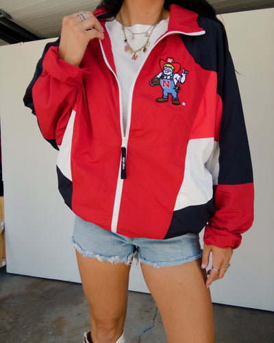 Herbie Oversized Track Jacket - Red