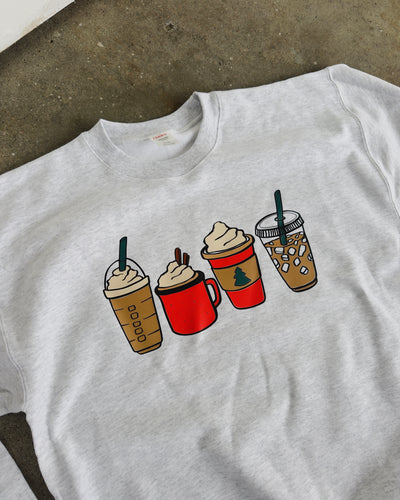 Christmas Coffee Sweatshirt - Ash