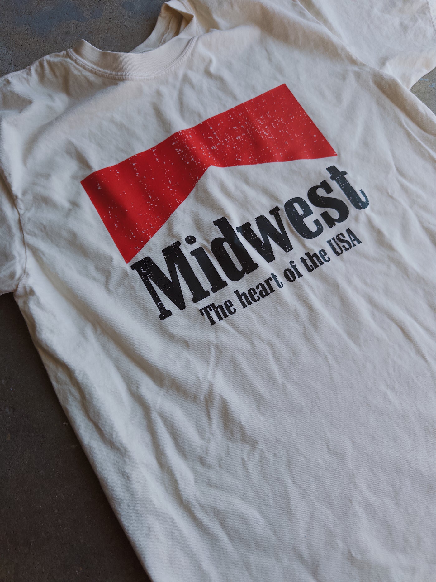 Midwest Marlboro Cotton Tee - Ivory