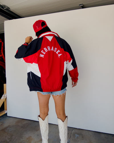 Herbie Oversized Track Jacket - Red