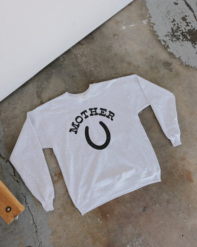 Mother Horseshoe Sweatshirt - Ash