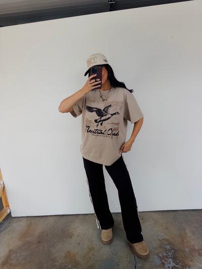 Rooted In The Wild Cotton Tee - String Tan