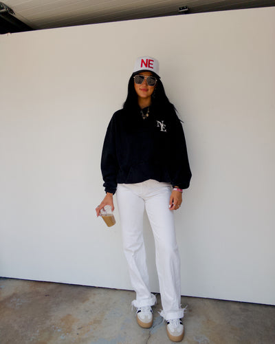 Washed NE Hoodie - Black