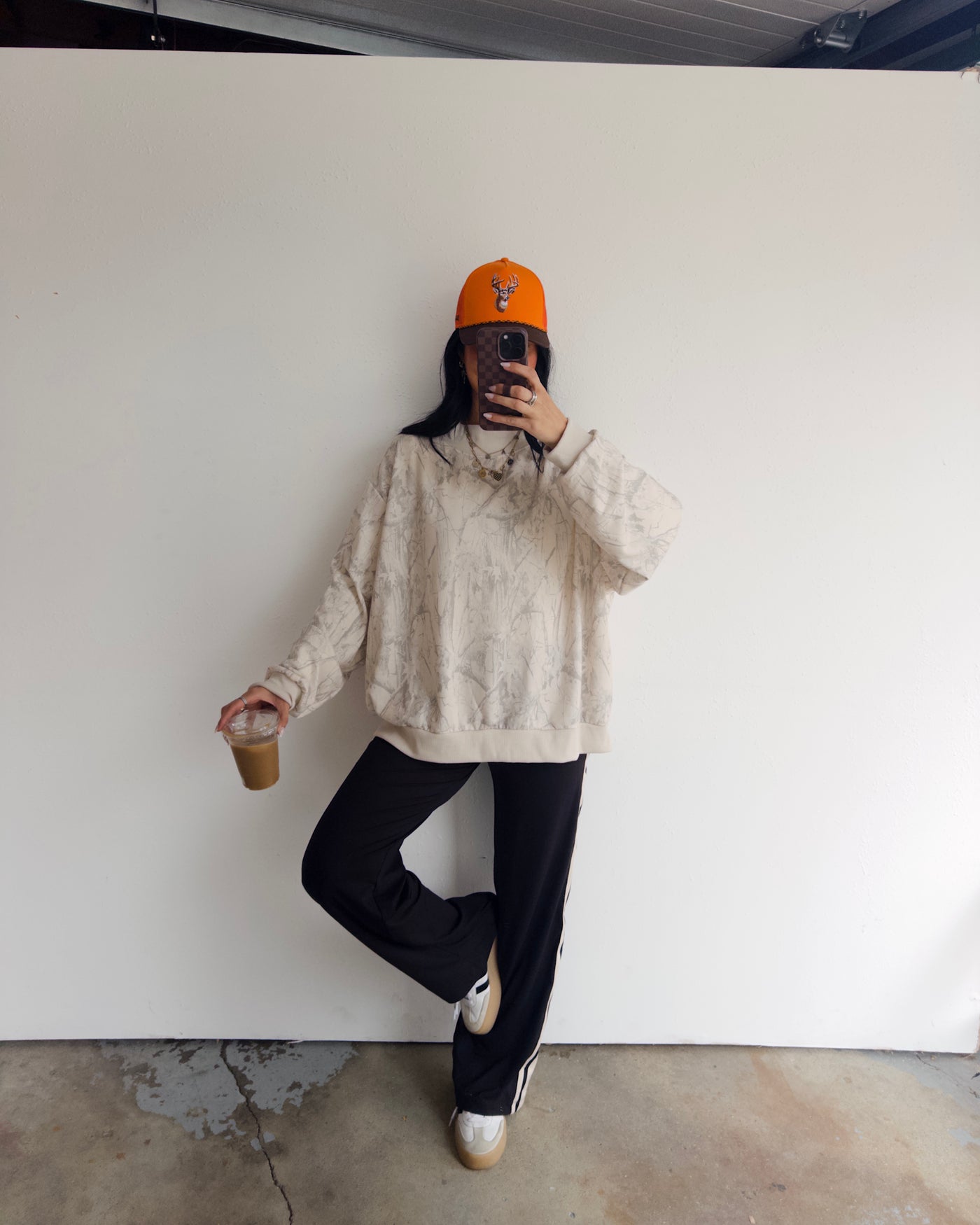 Scount & Seek Mock Neck Pullover - Taupe Camo