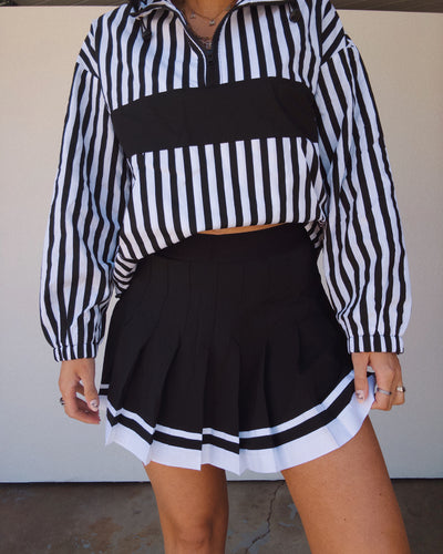 The Sunday Skort - Black/White