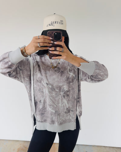 Faded Fields Pullover - Grey Camo