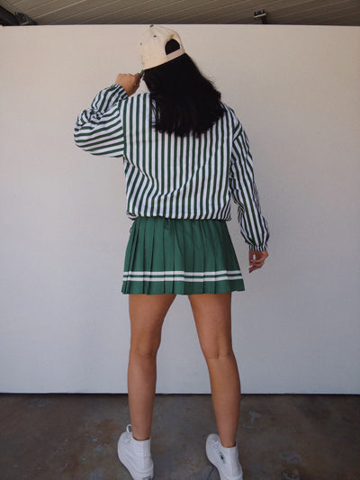 The Mulligan Pullover - White/Green