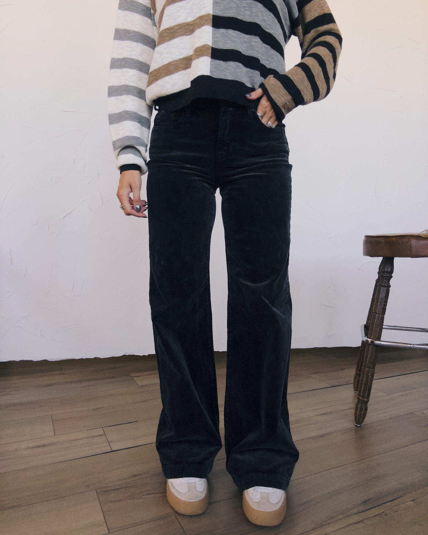 Corduroy Pants - Midnight