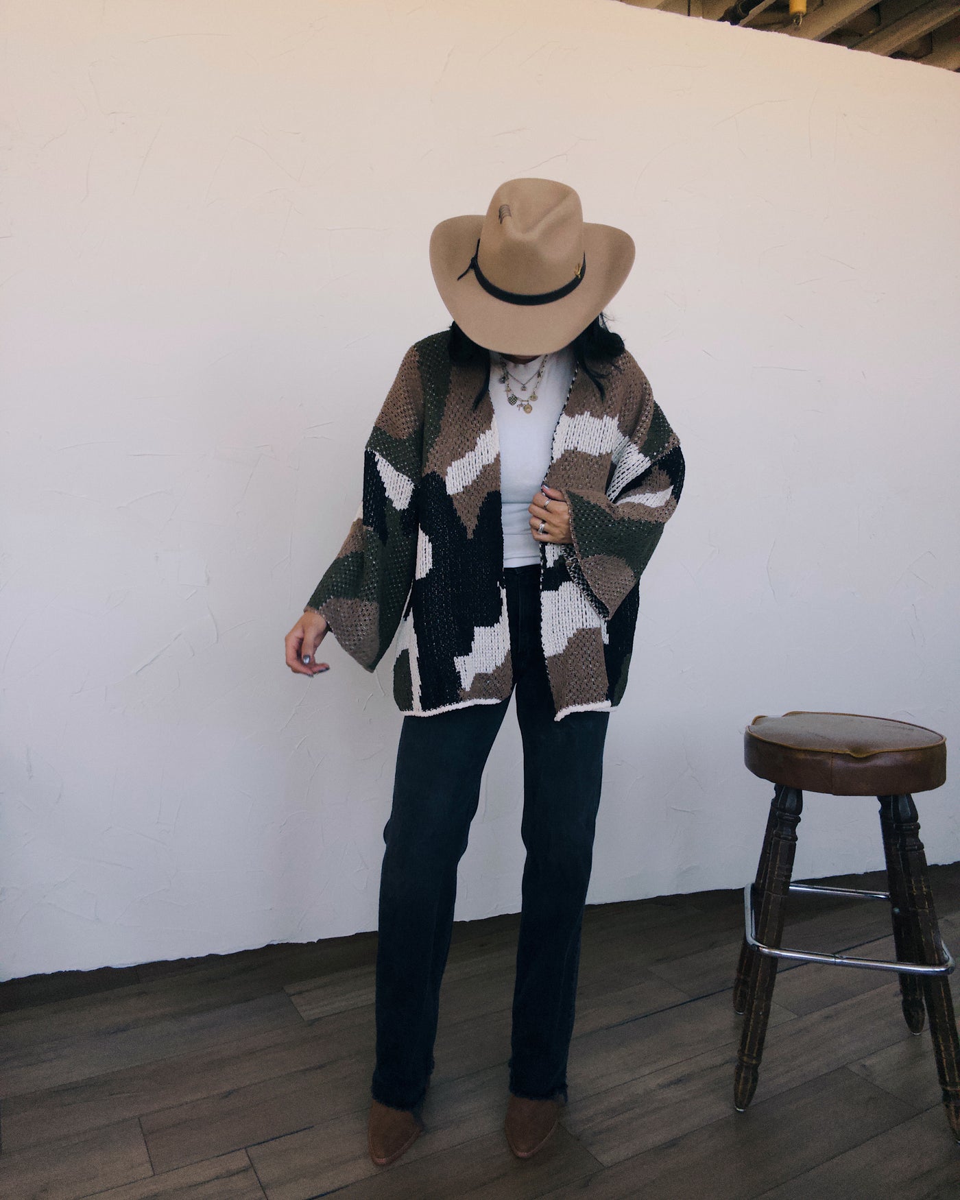 Hideaway Cardigan - Camo