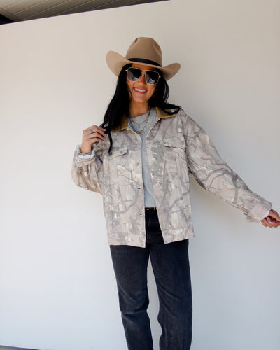 Wooland Oversized Jacket - Camo
