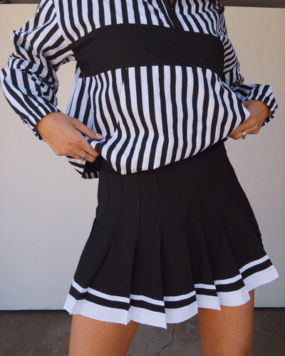 The Sunday Skort - Black/White