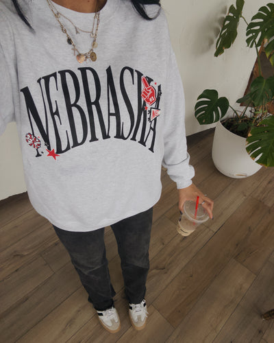 #1 Nebraska Sweatshirt - Ash