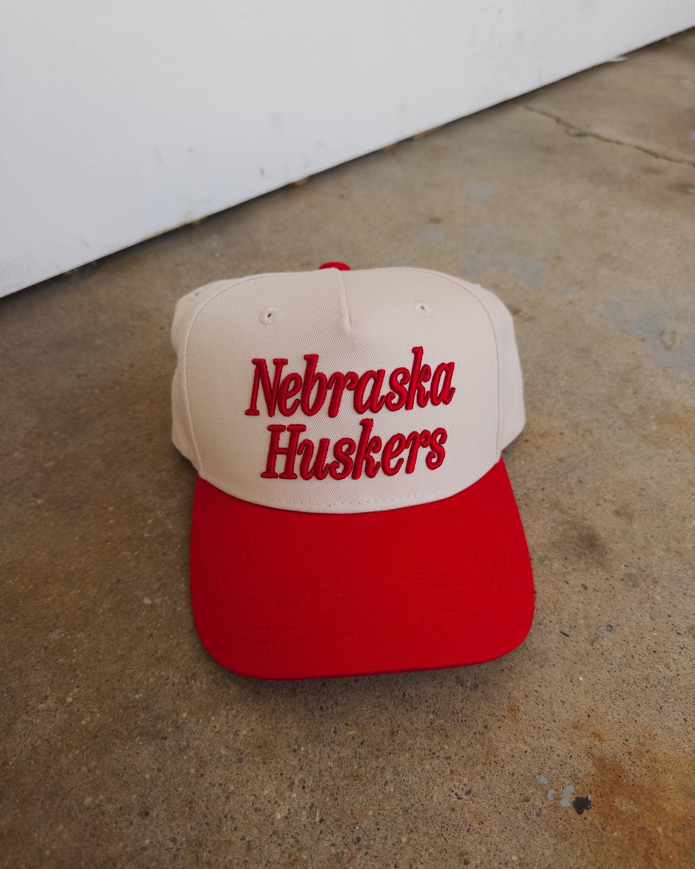 Nebraska Huskers Hat - Cream/Red