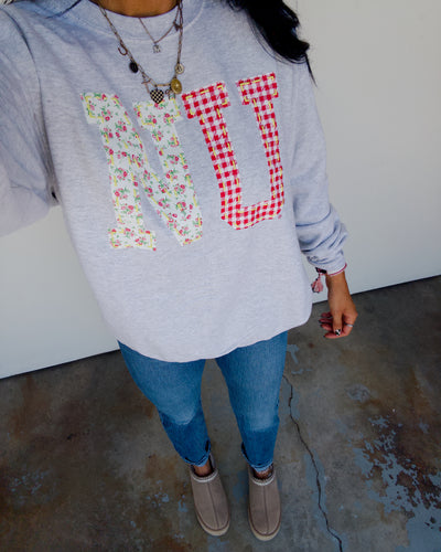 NU Quilted Puff Sweatshirt - Grey