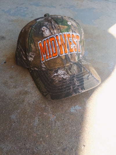 Midwest Hat - Camo/Orange