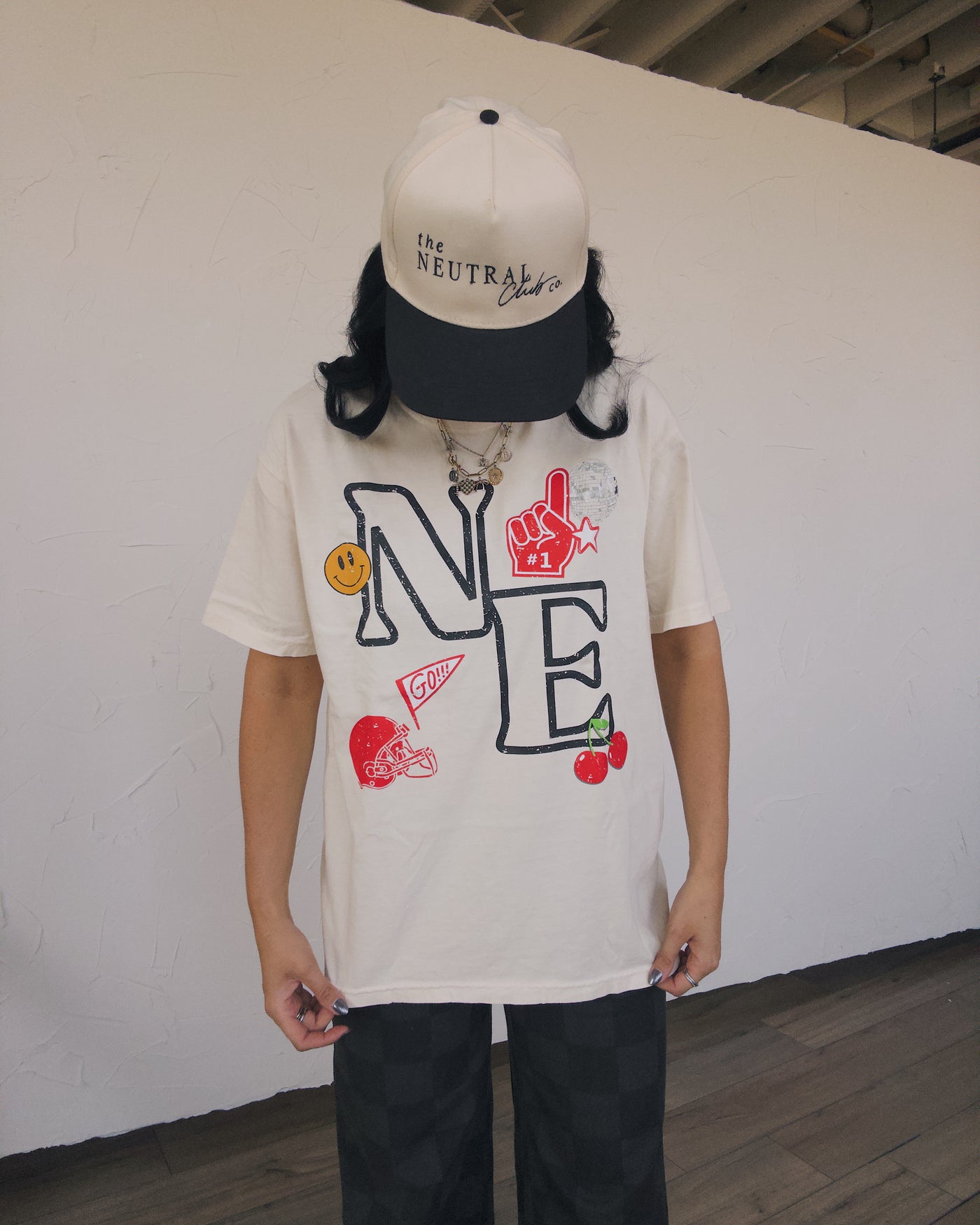 NE Icon Cotton Tee - Ivory