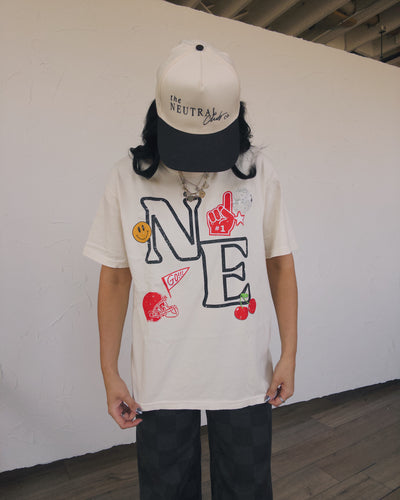 NE Icon Cotton Tee - Ivory