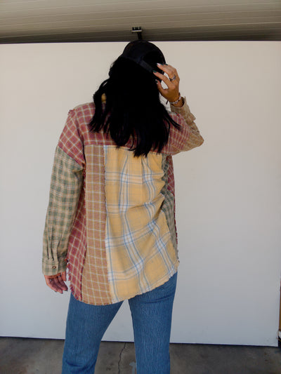 The Fireside Mix Flannel - Mustard Combo