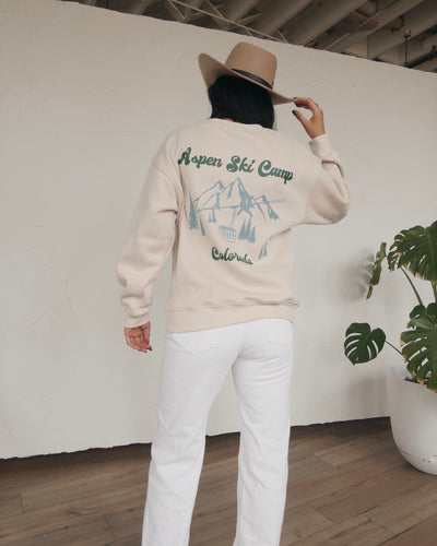 Aspen Ski Camp Sweatshirt - Natural