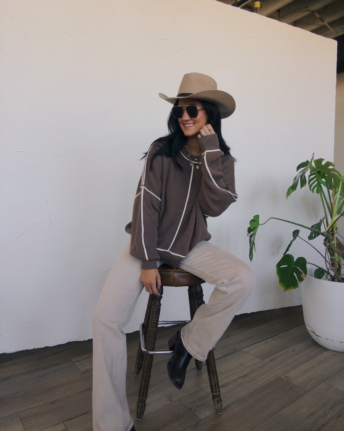 Maple Grove Oversized Sweater - Mocha