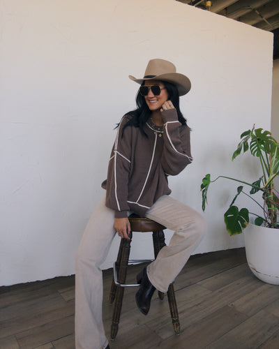Maple Grove Oversized Sweater - Mocha