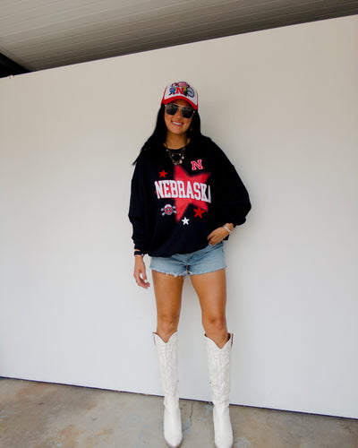 Nebraska Aura Sweatshirt - Black