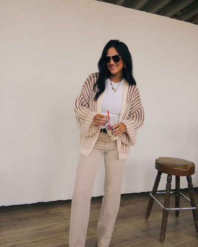 Sunset Cardigan - Taupe