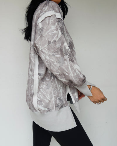 Faded Fields Pullover - Grey Camo