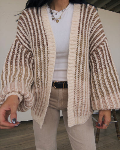 Sunset Cardigan - Taupe